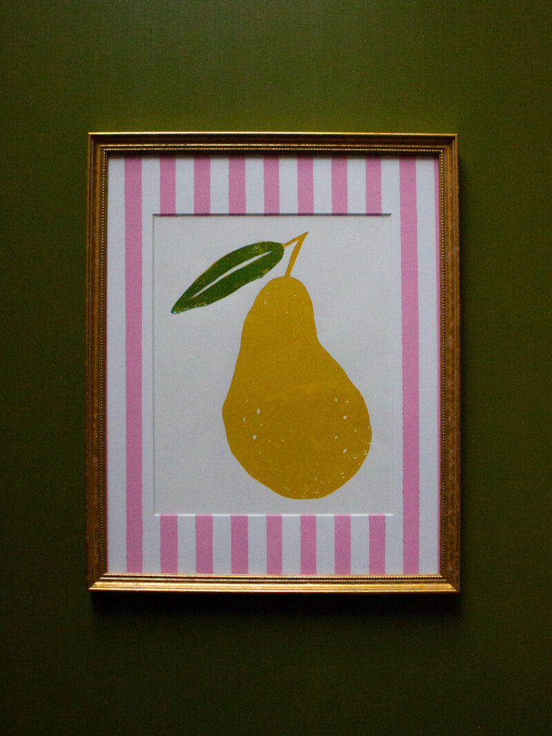 Pear screen print