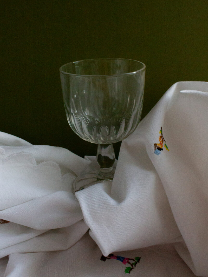 vintage water glass