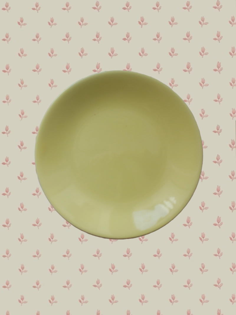 vintage yellow plate