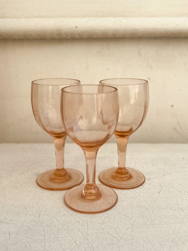 Pink Liquor Glasses