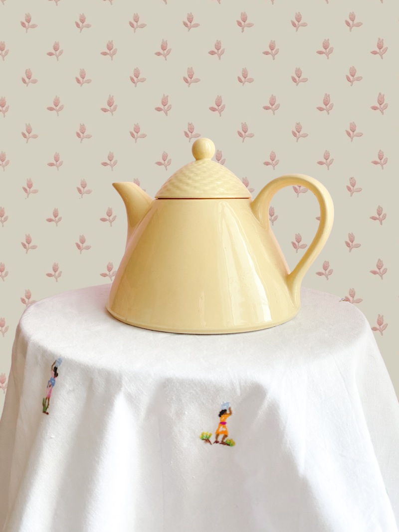 yellow tea set